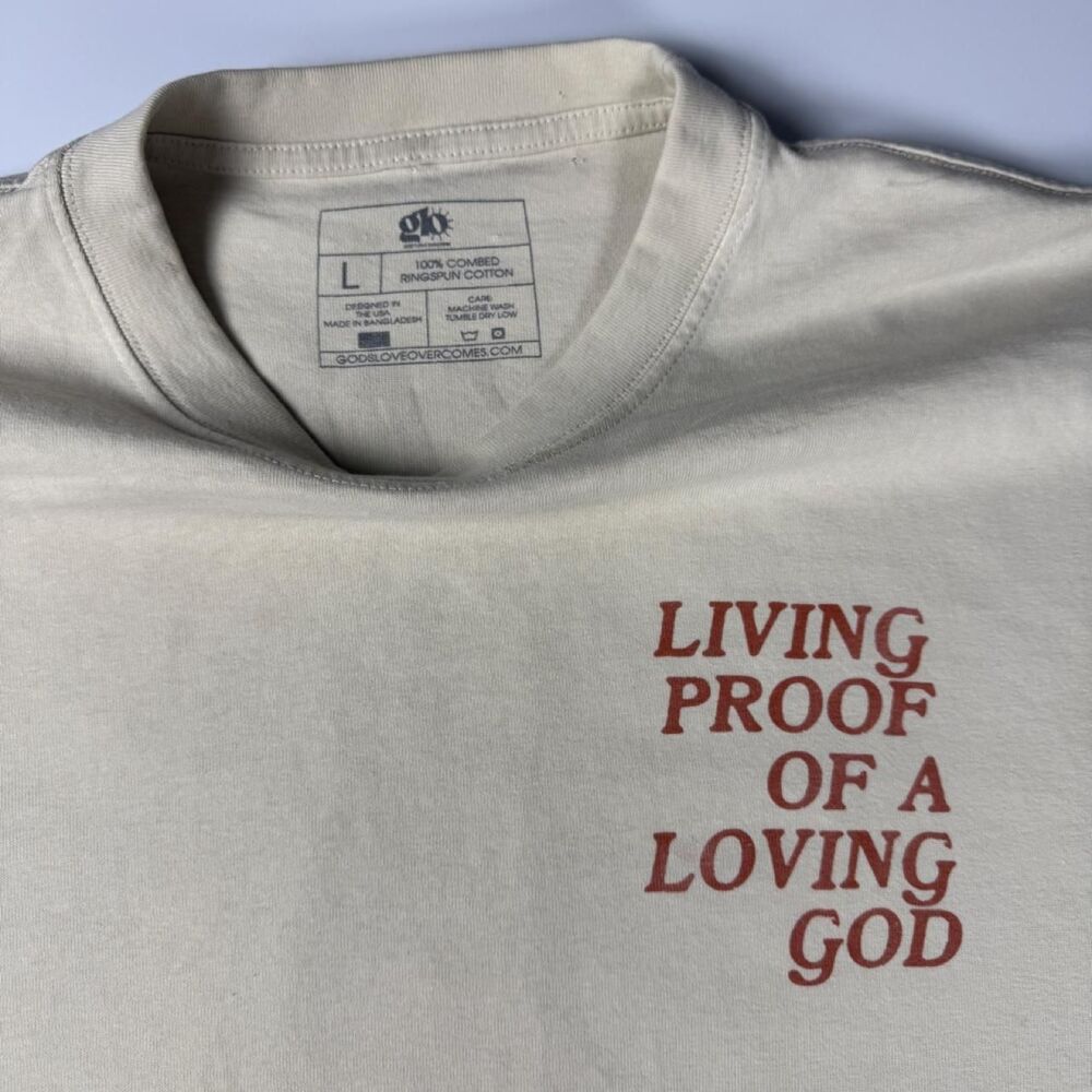 Unbranded Men's Cream and Tan T-shirt - Picture 2 of 3